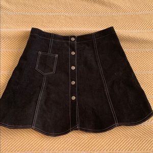 Vintage suede skirt